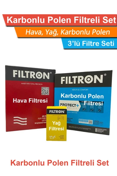 Mercedes A180 Benzinli W177 Filtron Filtre Bakım Seti 2018 Sonrası Hava+Yağ+Karbonlu Polen ürün görseli 1