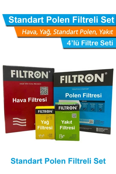 Mercedes CLS 320 CDI C219 Filtron Filtre Bakım Seti 2005-2010 Hava+Yağ+Yakıt+Standart Polen ürün görseli 1