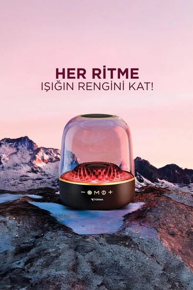 Bluetooth Hoparlör Rgb Işıklı Speaker D33 Siyah - Resim 3