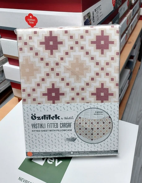 Özdilek Fitted Lastikli Tek Kişilik Çarşaf Seti (100x200)-Canvas Mürdüm ürün görseli 1