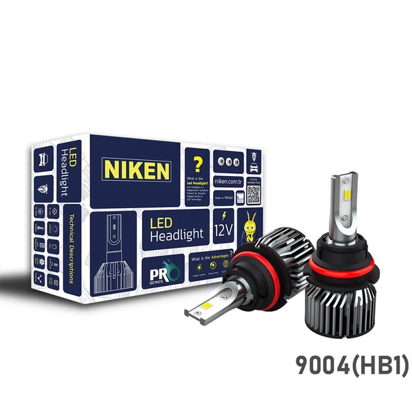 Niken Led Xenon Pro Serisi 9004 (HB1) Far Ampulü 2'Li Takım ürün görseli 1