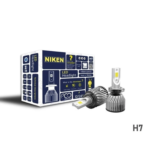 Niken Led Xenon Eco Serisi H7 Far Ampulü 2'Li Takım ürün görseli 1