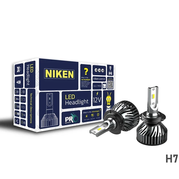 Niken Led Xenon Pro Serisi H7 Far Ampulü 2'Li Takım ürün görseli 1