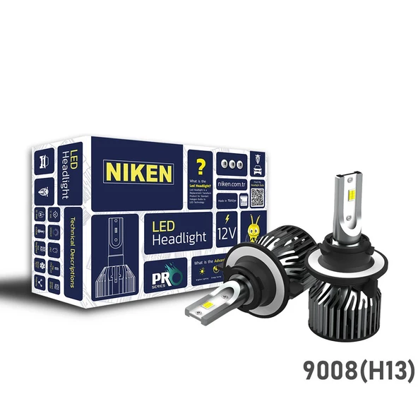 Niken Led Xenon Pro Serisi 9008 (H13) Far Ampulü 2'Li Takım ürün görseli 1