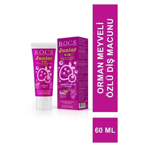 R.o.c.s. Junior Diş Macunu 6-12 Yaş 60 Ml Orman Meyveleri ürün görseli 1