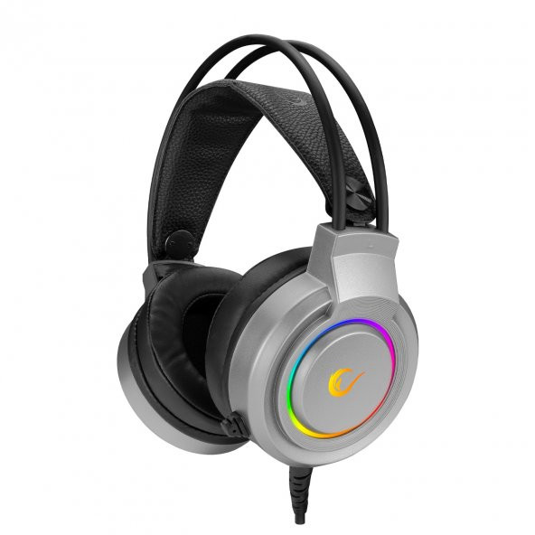 KULAKLIK RAMPAGE RM-X5 AIRS GRİ CMEDIA 100B CHİPSET USB RAİNBOW LED AYDINLATMALI MİKRAFONL ürün görseli 1