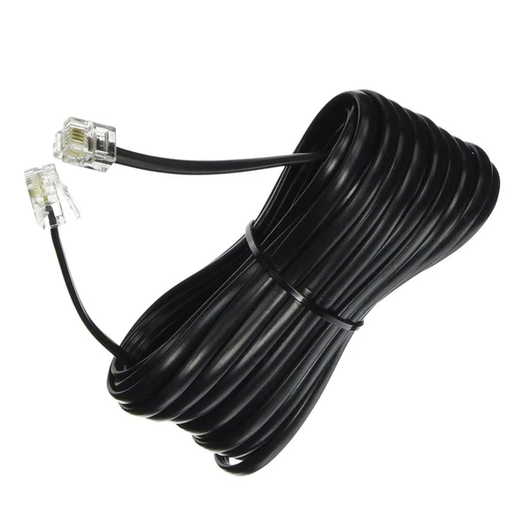 TELEFON HAT KABLOSU 10MT SİYAH (AVD-62) ürün görseli 1