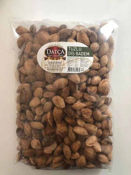 Datça Tuzlu Kavrulmuş Diş  Badem 500 gr ürün görseli 1