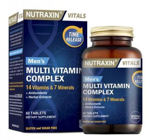 Nutraxin Multivitamin Complex Erkek 60 Tablet ürün görseli 1