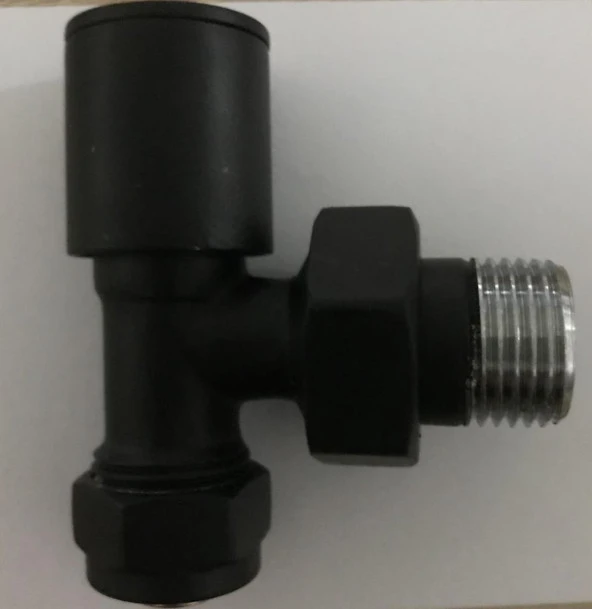 Radyatör Havlupan Vanası Siyah Mat 16*2 Pex ürün görseli 1