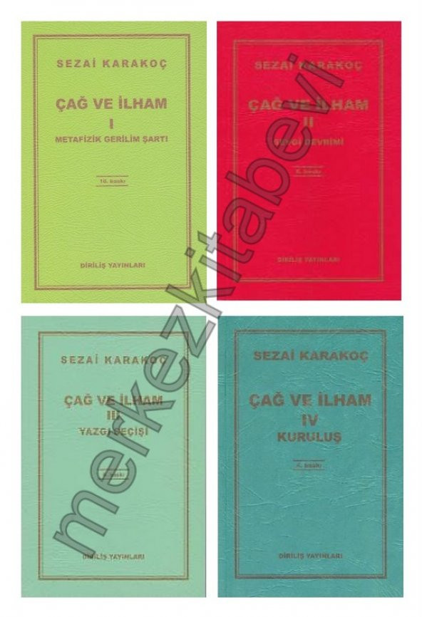 Sezai Karakoç Çağ ve İlham 4 Kitap Set ürün görseli 1