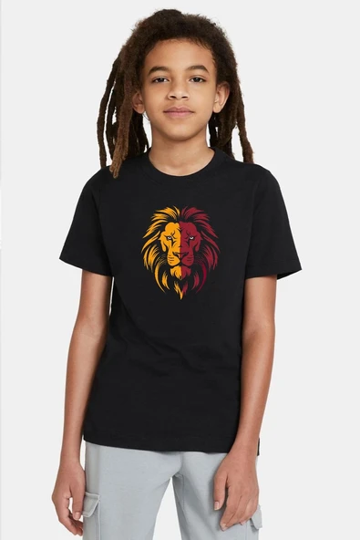 Sarı Kırmızı Leon Siyah Çocuk Tshirt ürün görseli 1