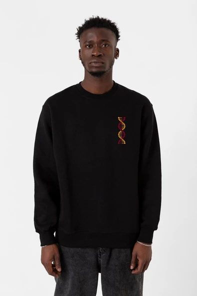 Sarı Kırmızı Dna Siyah Erkek 2ip Sweatshirt ürün görseli 1