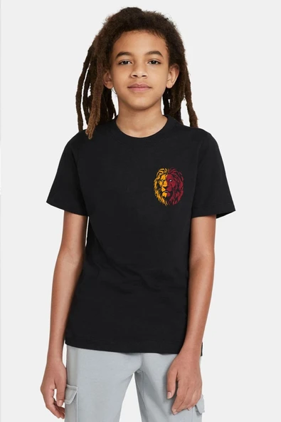 Sarı Kırmızı Aslan Siyah Çocuk Tshirt ürün görseli 1