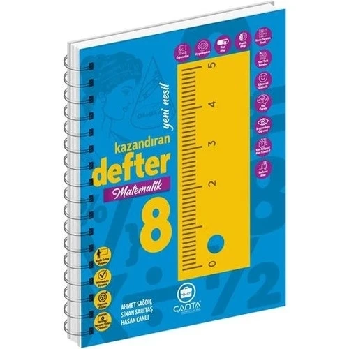 ÇANTA 8.SINIF MATEMATİK KAZANDIRAN DEFTER ürün görseli 1