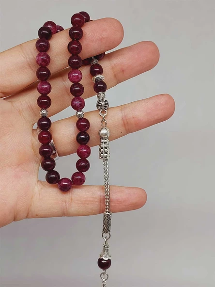Lal (Granat) (Garnet) Taşı Tesbih 33Lük 6mm (42235) ürün görseli 1