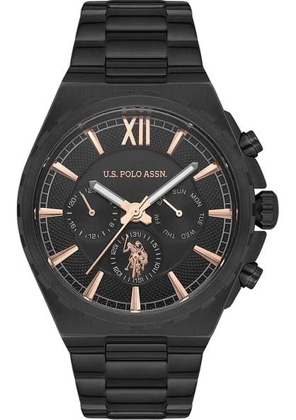 U.S. Polo Assn. USPA1030-02 Siyah Çelik Erkek Kol Saati ürün görseli 1