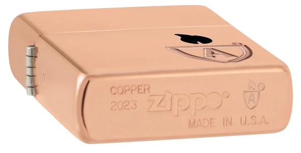 Zippo Armor Solid Copper Case - Armor Bakır Kasa Çakmak Limited Edition - Resim 5