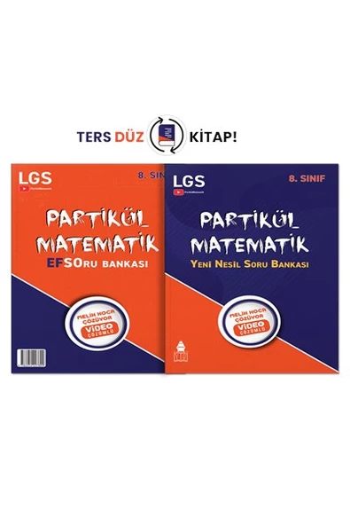 8. Sınıf Yeni Nesil Efso Matematik Soru Bankası (2 Kitap Bir Arada) - Partikül Matematik ürün görseli 1