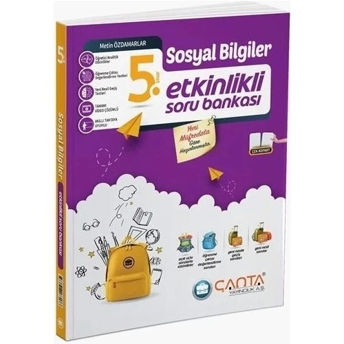 ÇANTA 5.SINIF SOSYAL BİLGİLER ETKİNLİKLİ SORU BANKASI ürün görseli 1