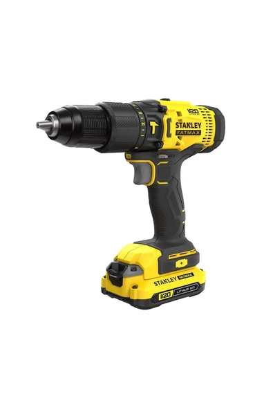 Stanley Scd718d2k 18v 2.0ah V20 Lityum Çift Akülü Darbeli Matkap ürün görseli 1
