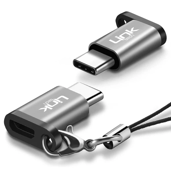 LinkTech O186 Micro to Type-C Dönüştürücü Metal Adaptör - Resim 3