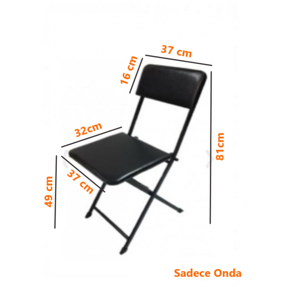 Katlanabilir Sandalye Gri Desenli ürün görseli 1