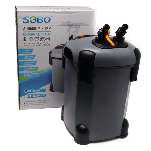 Sobo Akvaryum Dış Filtre 13.5W 1200 Lt/Saat SF-1200F ürün görseli 1