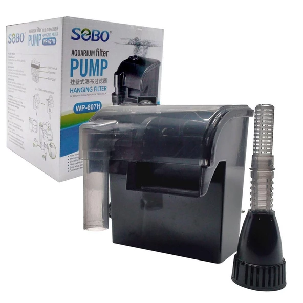Sobo Akvaryum Askı Filtre 12W. 600 lt/Saat WP-607H ürün görseli 1