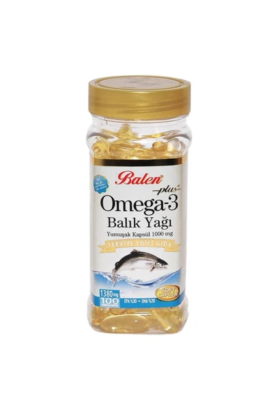 Balen Omega 3 Balık Yağı 1380 mg 100 Kapsül ürün görseli 1