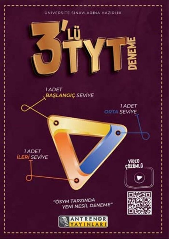 TYT 3 lü Deneme Antrenör Yayınları ürün görseli 1