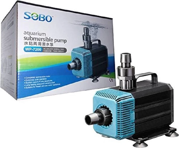 Sobo Akvaryum Sump (Kafa) Motoru WP-7200 135W. 5500LT/SAAT ürün görseli 1