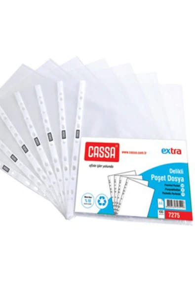 Extra Şeffaf Poşet Dosya 100 lü (1 paket) ürün görseli 1