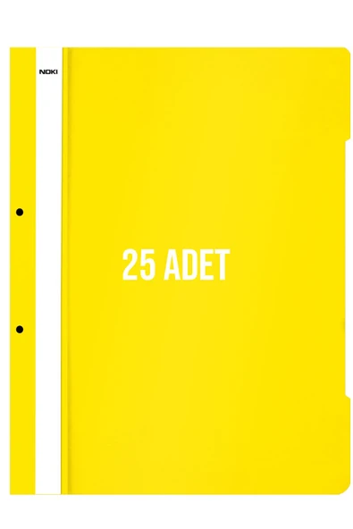 Noki XL Telli Dosya 25'li Paket Sarı - Resim 4