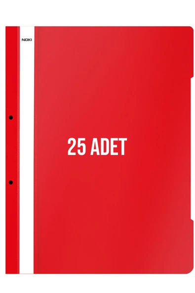 Noki XL Telli Dosya 25'li Paket Kırmızı ürün görseli 1