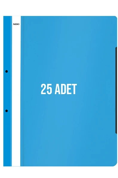 Noki XL Telli Dosya 25'li Paket Açık Mavi - DS-505 ürün görseli 1
