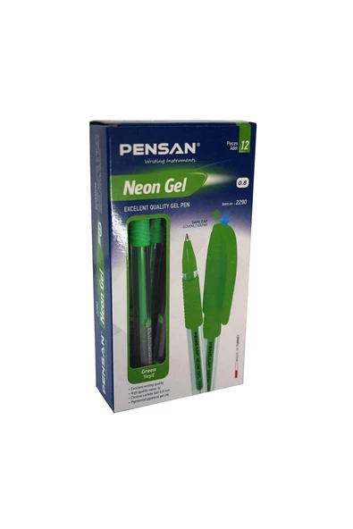 Pensan Neon Gel Kalem 12 Adet ürün görseli 1
