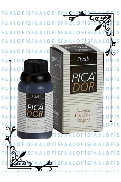 Picador Istampa Mürekkebi 30ml Siyah ürün görseli 1