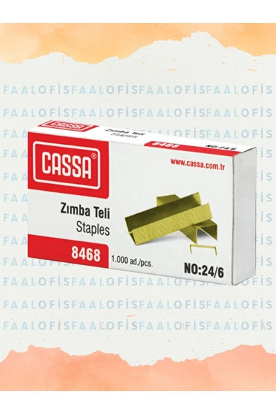 Zımba Teli 24/6 1000X10 Adet Gold Nikel Kararmayan Dayanıklı Malzeme ürün görseli 1