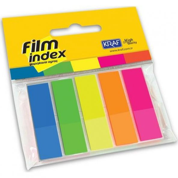 KRAF INDEX ISARET BANTI (PP) 13X44 5 RENK (1344) ürün görseli 1