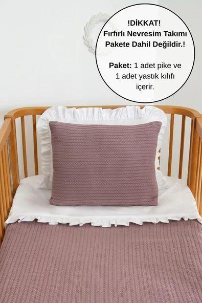 Pike Takımı Bebek Örgü Desen-Mürdüm ürün görseli 1