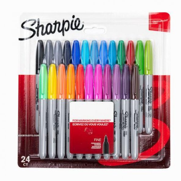 SHARPIE PERMANENT MARKER FINE 24 LU SET (2065405) ürün görseli 1