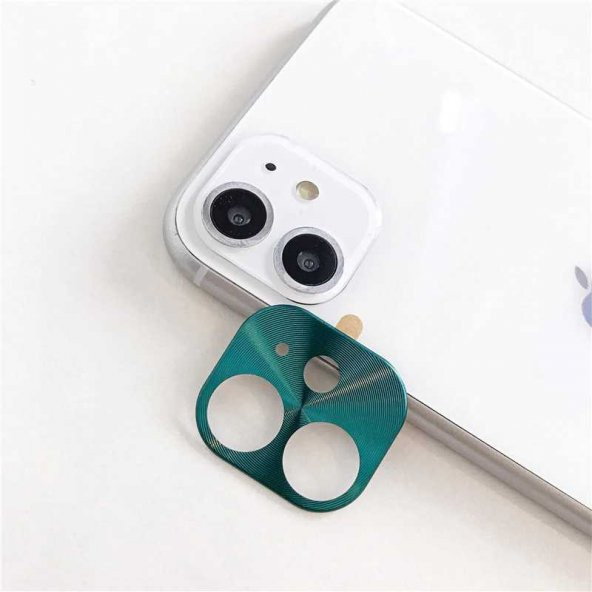 Apple iPhone 11  Metal Kamera Koruyucu - Resim 4