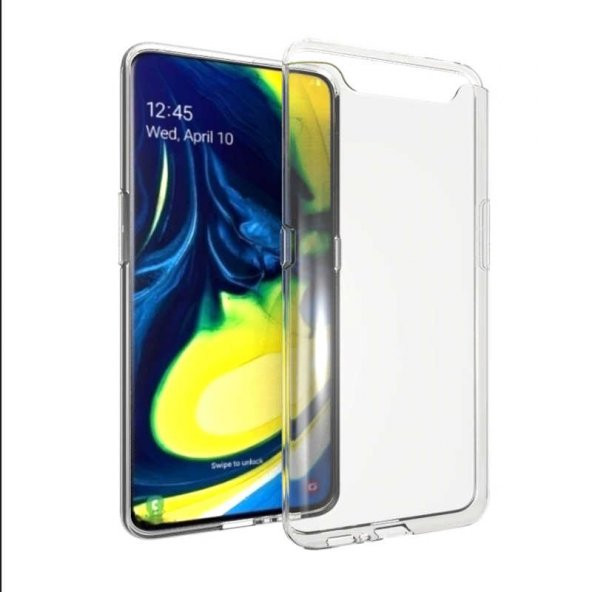 Galaxy A80 Kılıf  Süper Silikon - Resim 2