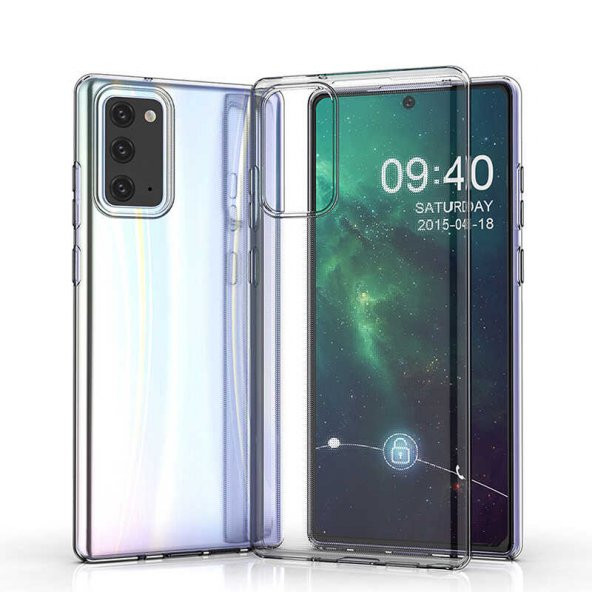 Galaxy Note 20 Kılıf  Süper Silikon - Resim 2