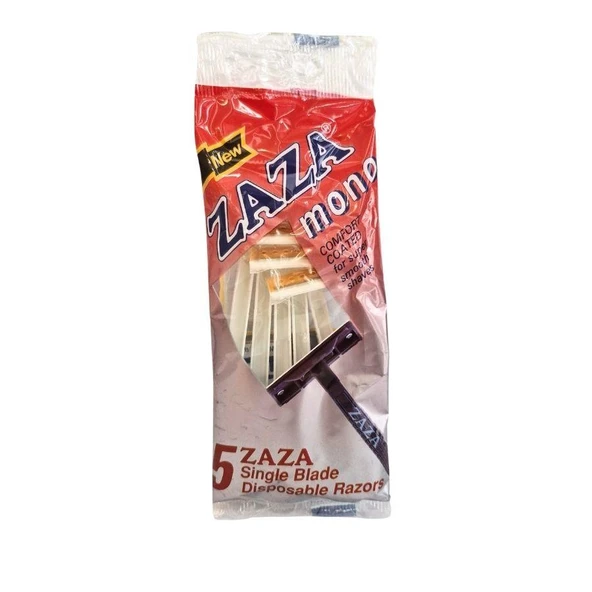 Zaza Mono 5'li Poşet Erkek Kullan At Tıraş Bıçağı ürün görseli 1