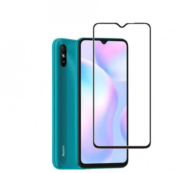 Xiaomi Redmi 9A  Kenarları Kırılmaya Dayanıklı Cam Ekran Koruyucu ürün görseli 1