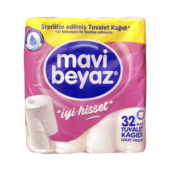 Mavi Beyaz 32 li Tuvalet Kağıdı 2 Katlı ürün görseli 1