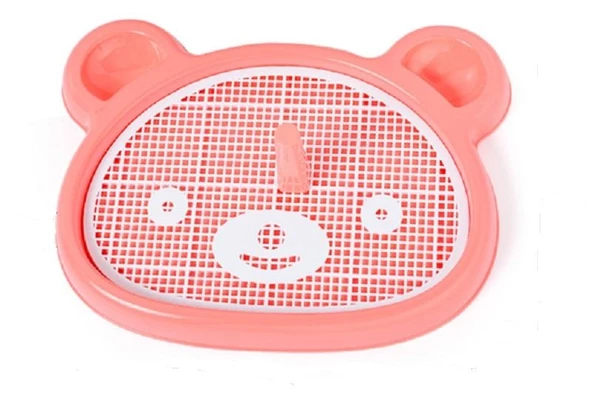Kulaklı Yavru Köpek Tuvalet Eğitim Seti 63x47x5.5 cm Pembe ürün görseli 1