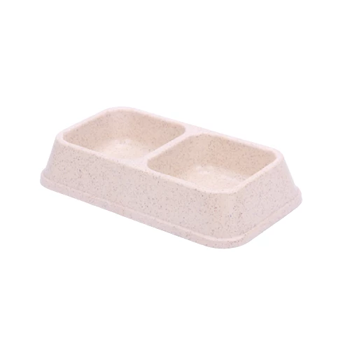 Bamboo İkili Mama ve Su Kabı BO-3027Z-1 (670 ML x 2) Krem ürün görseli 1